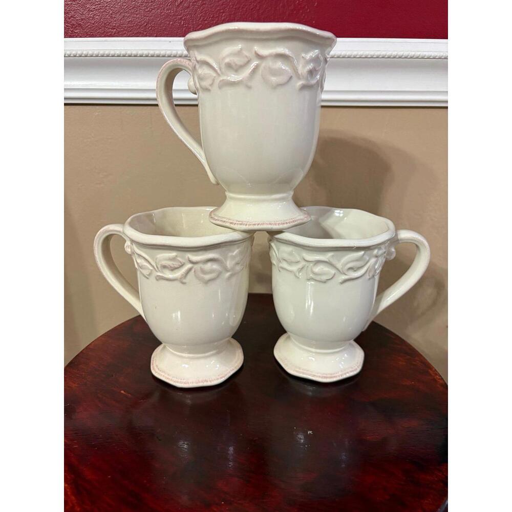 Chris Madden Mugs-J C Penny Home Collection Set Of 3 Vintage